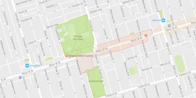 Kartica: Koreatown području Toronto