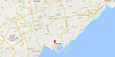 Kartu Alexandra području Toronto