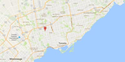 Karta Amesbury području Toronto