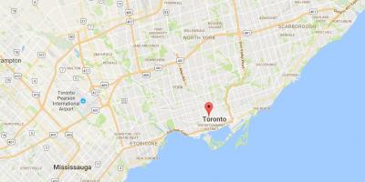 Karta Baldwin području Toronto