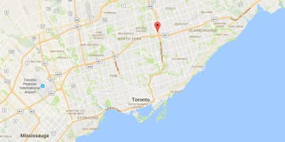 Kartu Bulevar Šumskom području Toronto