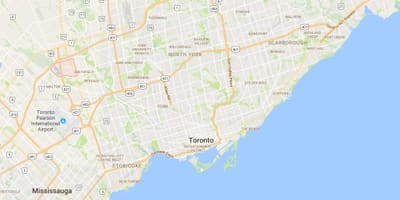 Karta Clairville području Toronto