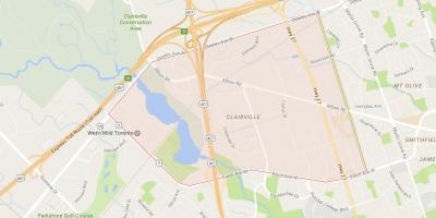Karta Clairville području Toronto