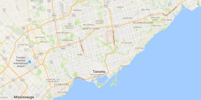 Karta Don Mills području Toronto