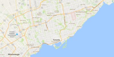Karta Dorset području Toronto