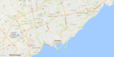 Karta Eatonville području Toronto