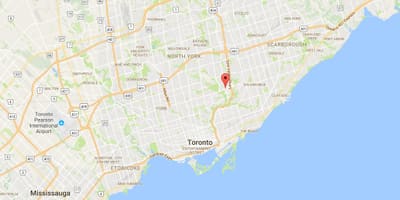 Karta Flemingdon Park u Torontu