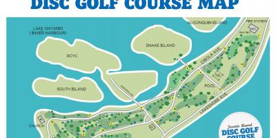 Karta Toronto tečajevi golf otoka Toronto