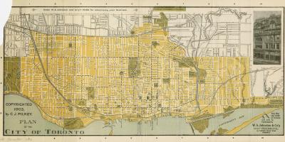 Karta grada Toronto 1903