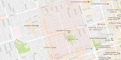 Karta Grange Park Toronto