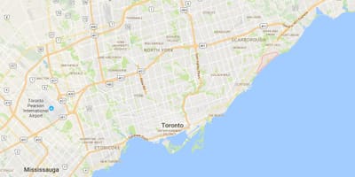 Karta Guildwood području Toronto