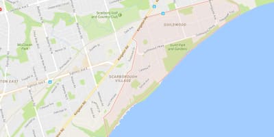 Karta Guildwood području Toronto
