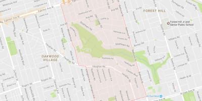 Karta Hobie–Cedarvale području Toronto
