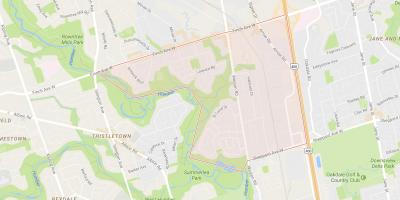 Karta Humbermede području Toronto
