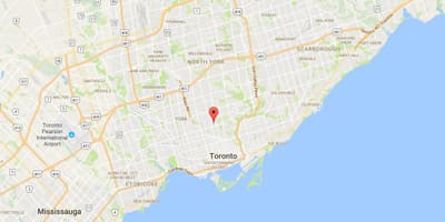 Karta Jelena Park području Toronto