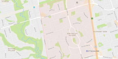 Karta kikiriki području Toronto
