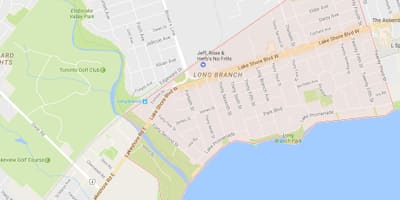 Karta dugog gradske podružnice Toronto