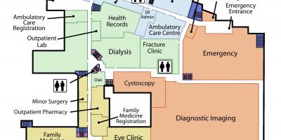 Karta centra za zdravlje zemlje Svetog Josipa kat