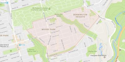 Karta Moore Park Toronto