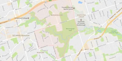 Karta Morningside području Toronto