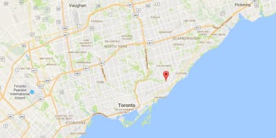 Kartu Oakridge području Toronto