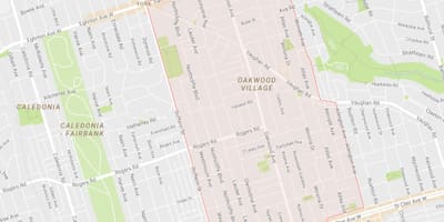 Karta Dubrava–Vaughan području Toronto