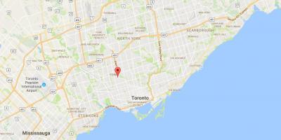 Karta Dubrava–Vaughan području Toronto