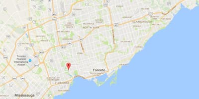 Karta Stari Mlin području Toronto