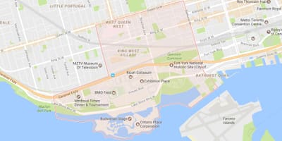 Karta Niagara području Toronto