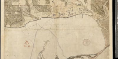 Karta zemlje u prvih stoljeća York u Torontu 1787-1884