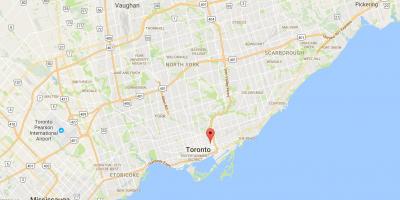 Karta Regents Park području Toronto