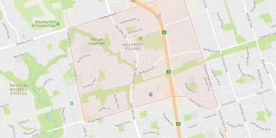Karta Хиллкрест selu području Toronto