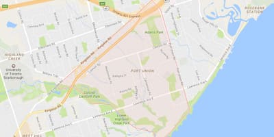Karta port Unije području Toronto