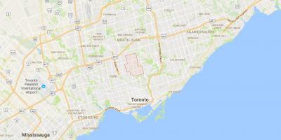 Karta Sjeverne četvrti u Torontu