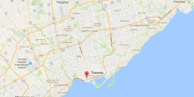 Karta Liberty području Toronto