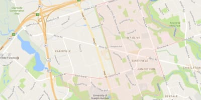 Karta Smithfield području području Toronto