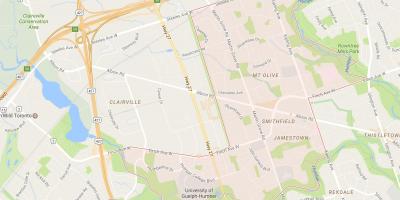 Karta Smithfield području području Toronto