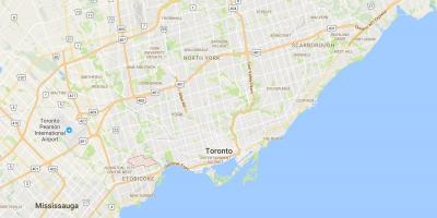 Karta Sunnylea području Toronto