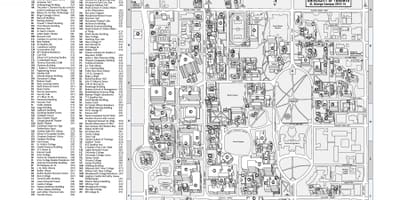 Karta na sveučilištu u Torontu u St. Джорджес campus