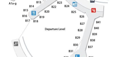 Karta Toronto Pearson terminal zračne luke прилетов, 3