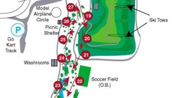 Karta tečajevi Centennial Park golf-Torontu