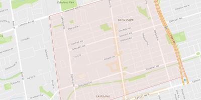 Karta Bryar-Hill–četvrti Belgravia, Toronto