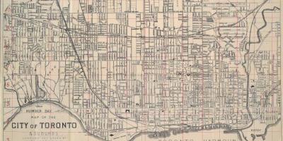 Karta Toronto 1902