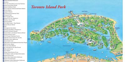 Karta Toronto Island park