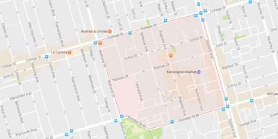 Karta Kensington tržištu okolici Toronto