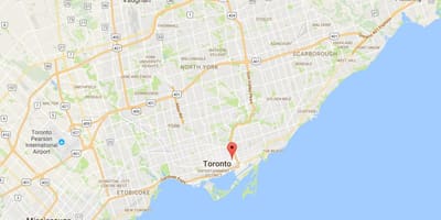 Karta Trefann sudskog četvrti u Torontu