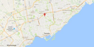 Karta falls хоггс Hollow području Toronto