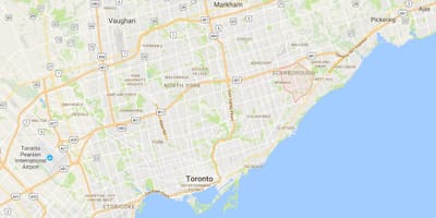 Karti Woburn području Toronto