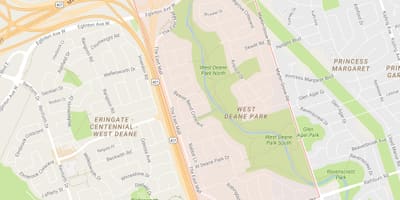 Karta West-Dean Park Toronto