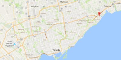 Karta Zapadno-Rouge području Toronto